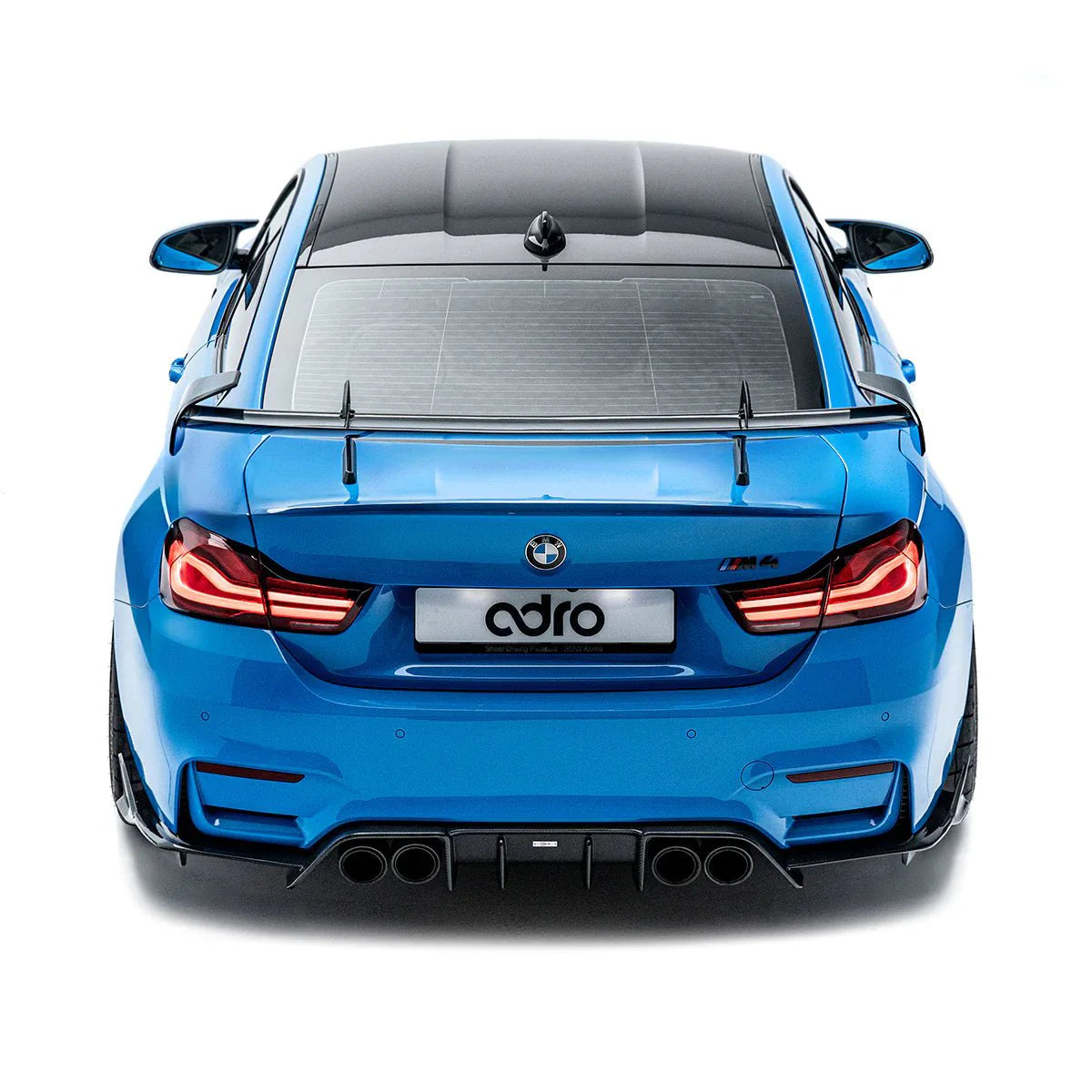 BMW M4 F82 Pre-Preg Carbon Fibre AT-R Swan Neck GT Rear Wing by Adro (2014-2020)
