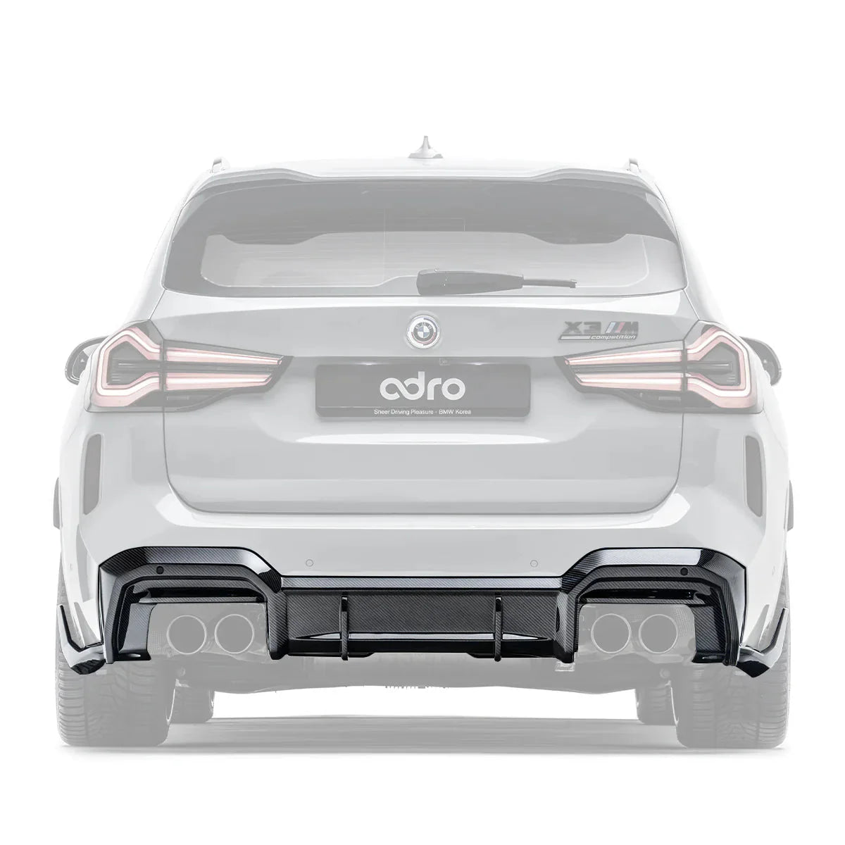 BMW X3M LCI F97 Pre-Preg Carbon Fibre Rear Diffuser by Adro (2022+)