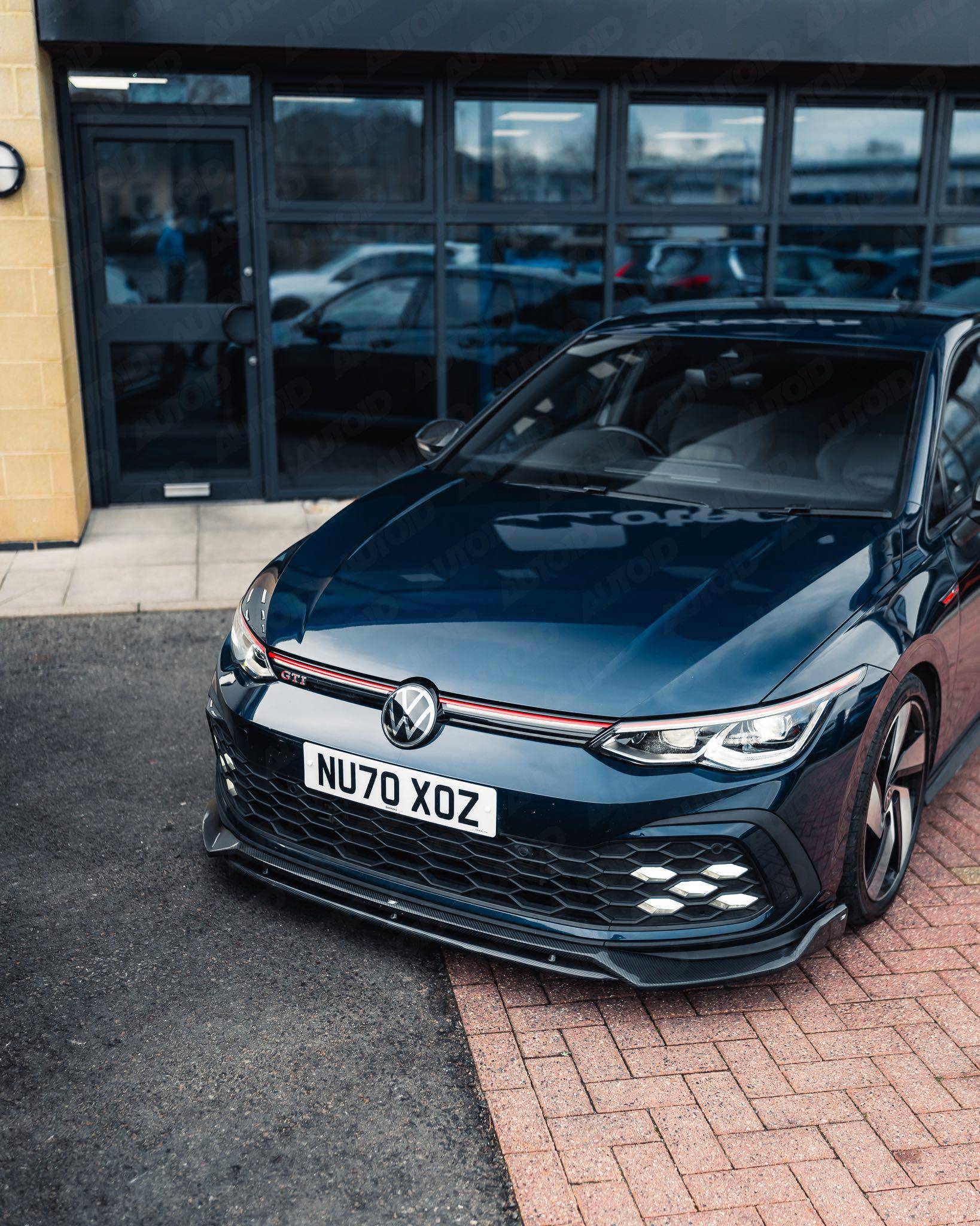 Carbon Fibre Competition Front Splitter for VW Golf R Line & GTI by FORM (2019+, Mk8) FORM Industries