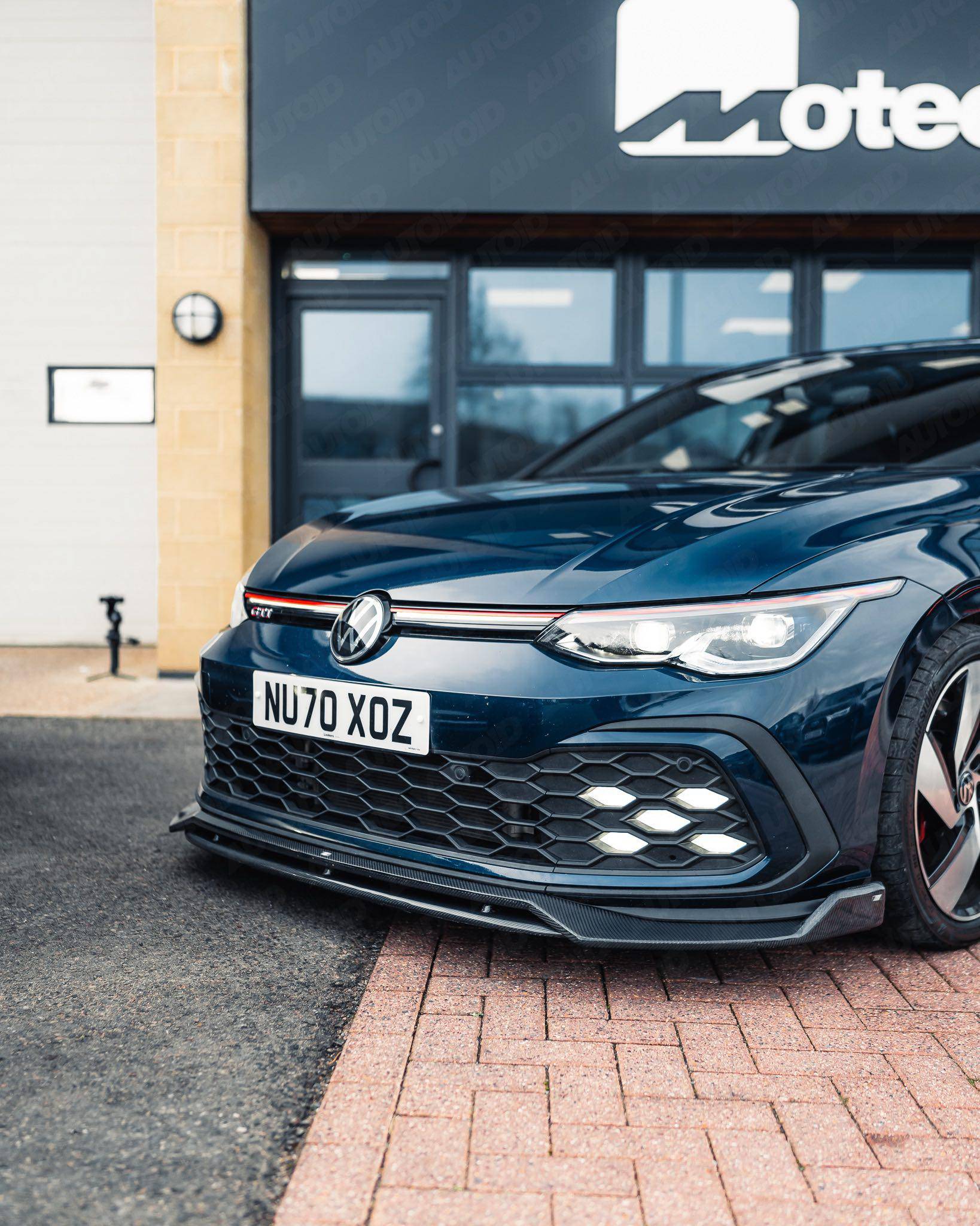 Carbon Fibre Competition Front Splitter for VW Golf R Line & GTI by FORM (2019+, Mk8) FORM Industries
