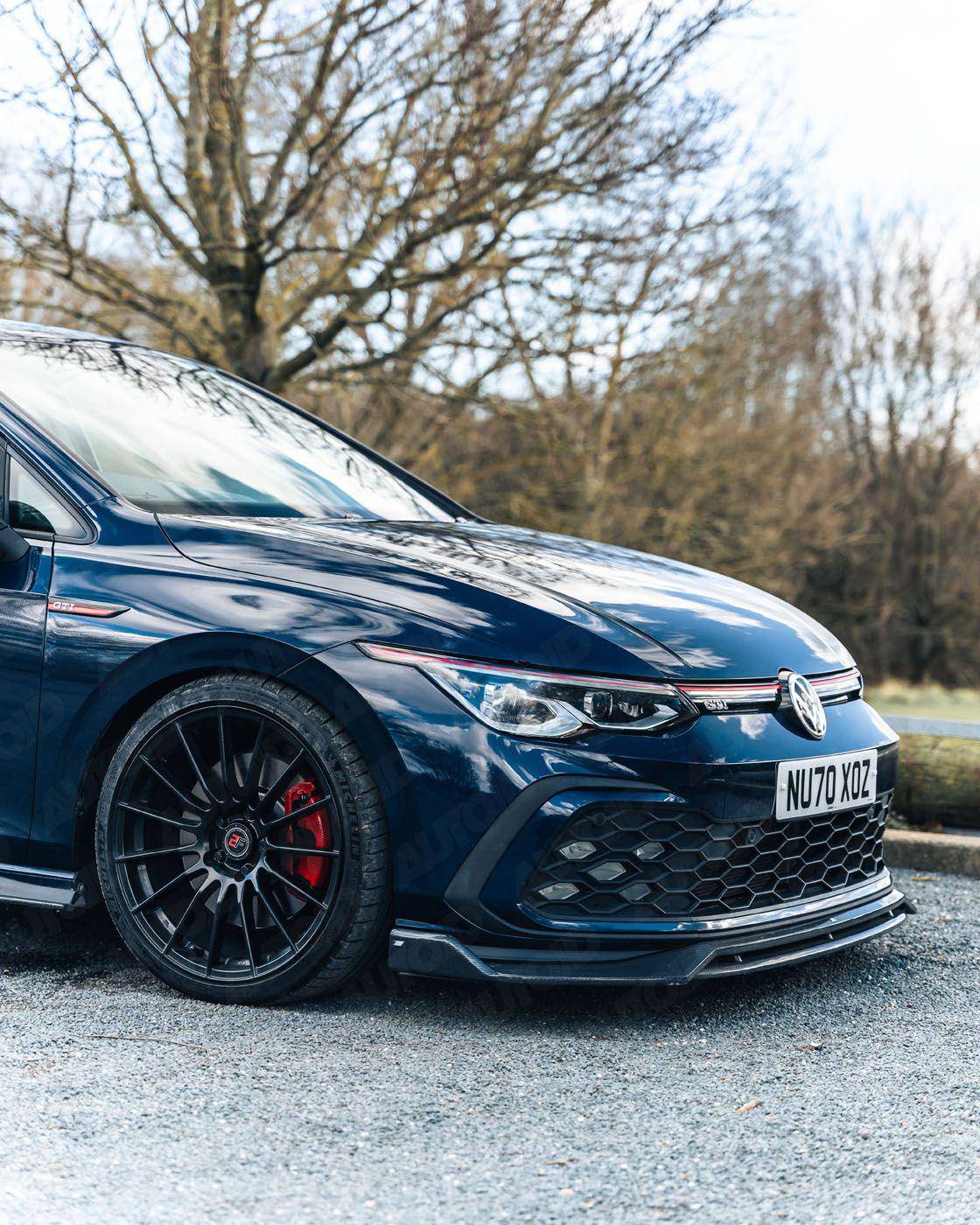Carbon Fibre Competition Front Splitter for VW Golf R Line & GTI by FORM (2019+, Mk8) FORM Industries