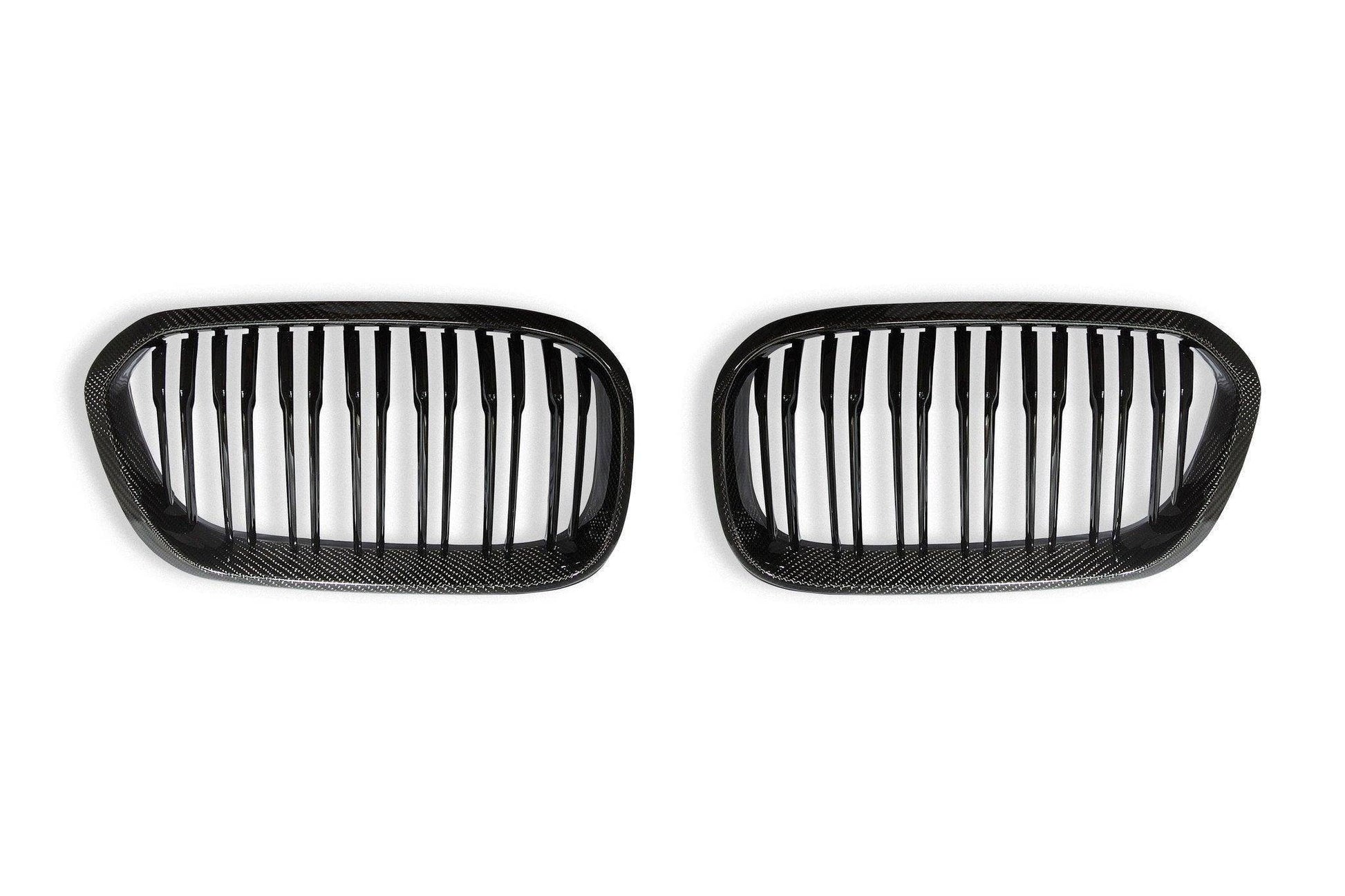 BMW 1 Series F20 F21 LCI Carbon Fibre Double Slat Kidney Grilles by FORM (2015-2019) FORM Industries