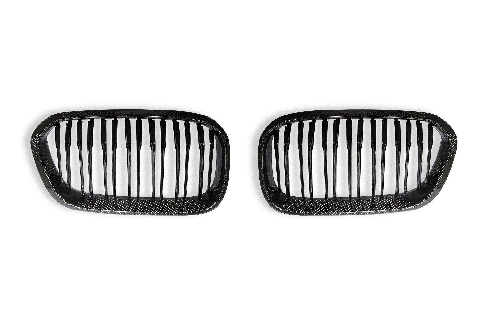 BMW 1 Series F20 F21 LCI Carbon Fibre Double Slat Kidney Grilles by FORM (2015-2019) FORM Industries