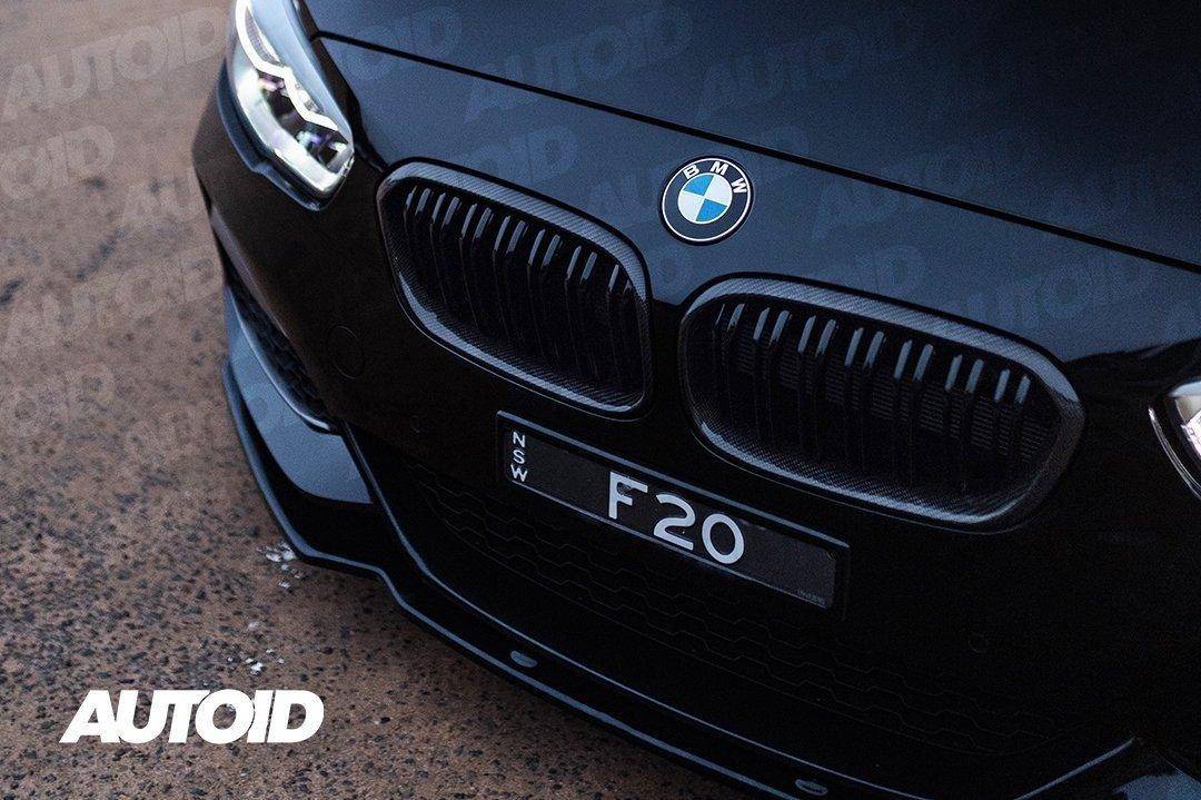 BMW 1 Series F20 F21 LCI Carbon Fibre Double Slat Kidney Grilles by FORM (2015-2019) FORM Industries