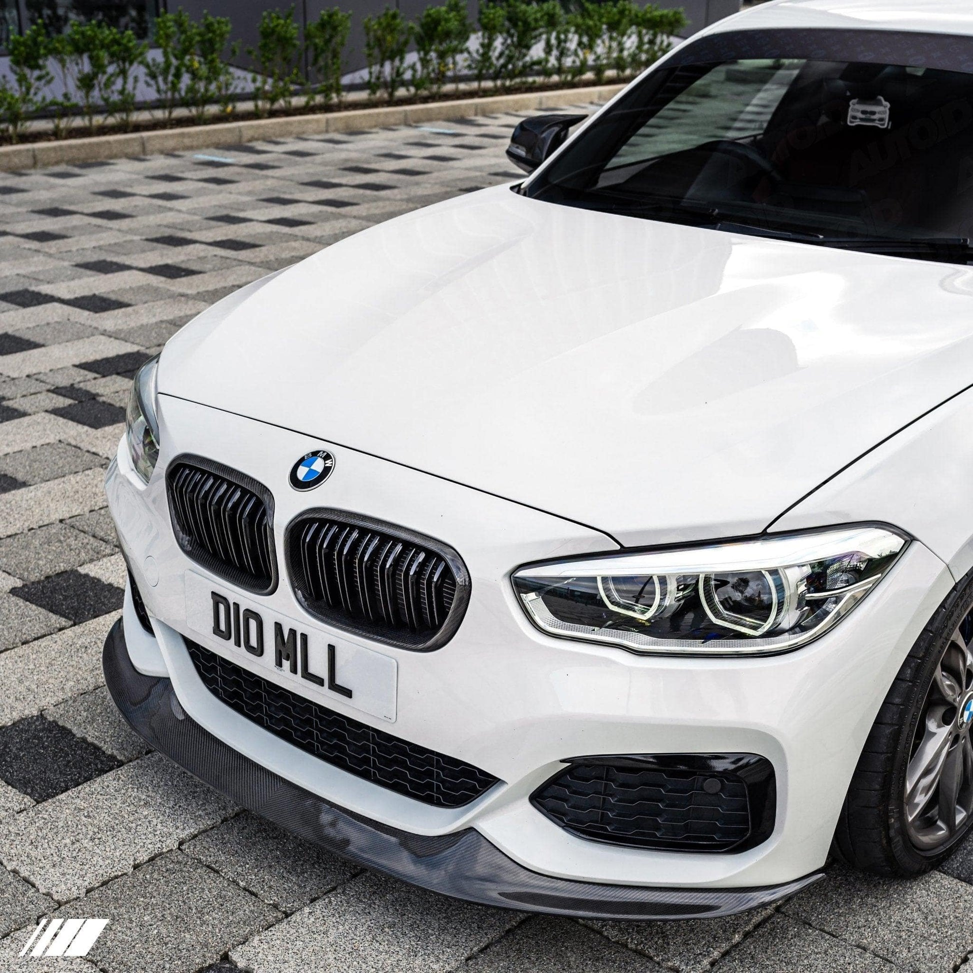 BMW 1 Series F20 F21 LCI Carbon Fibre Double Slat Kidney Grilles by FORM (2015-2019) FORM Industries
