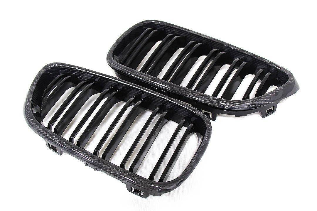Carbon Fibre Double Slat Kidney Grilles for BMW 2 Series & M2 by FORM (2014-2020, F22 F87) FORM Industries