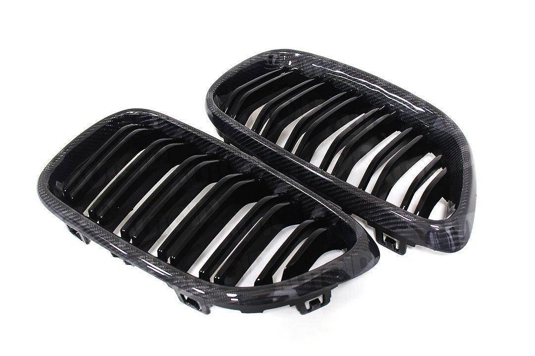 Carbon Fibre Double Slat Kidney Grilles for BMW 2 Series & M2 by FORM (2014-2020, F22 F87) FORM Industries