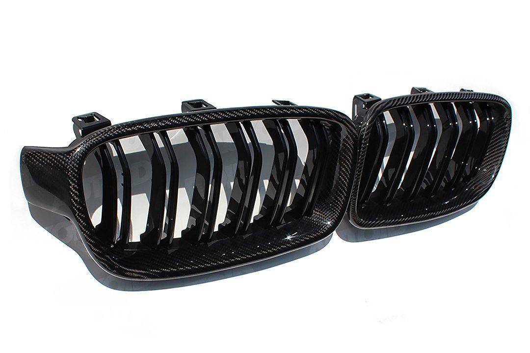 BMW 3 Series F30 F31 Carbon Fibre Double Slat Kidney Grilles by FORM (2012-2019) FORM Industries