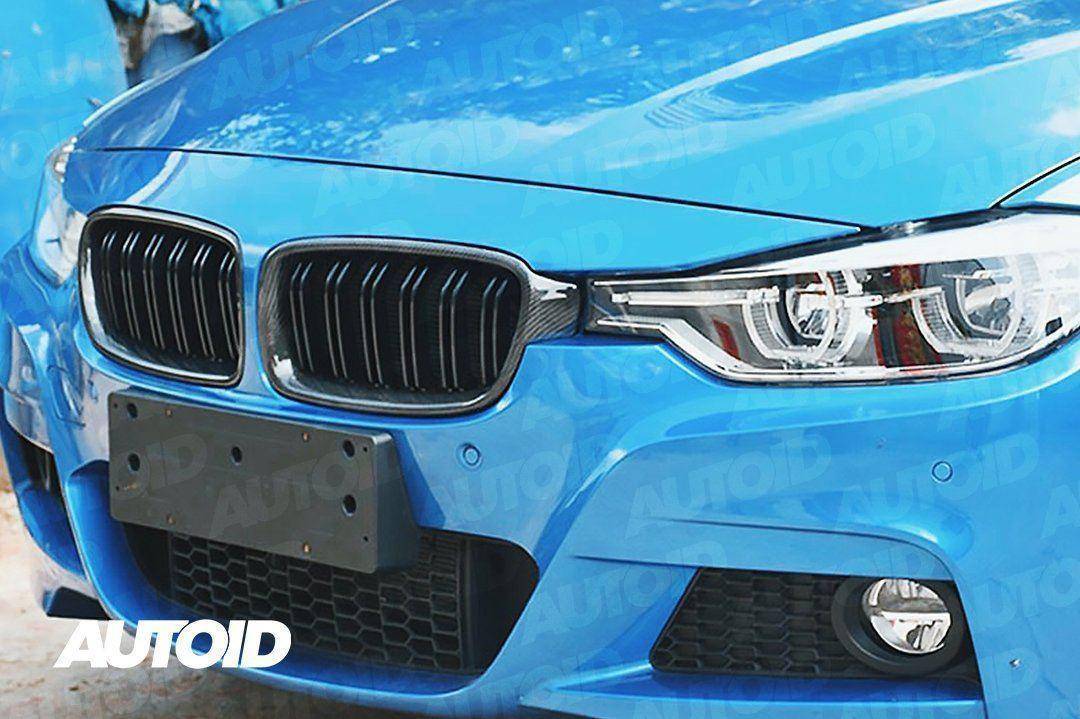 BMW 3 Series F30 F31 Carbon Fibre Double Slat Kidney Grilles by FORM (2012-2019) FORM Industries