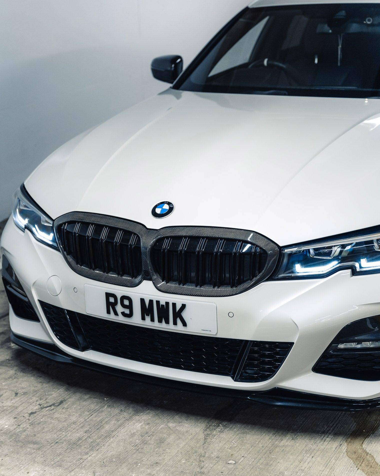 Carbon Fibre Double Slat Kidney Grilles for BMW 3 Series Pre-LCI by FORM (2019-2023, G20 G21) FORM Industries