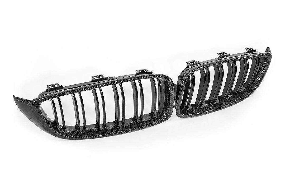 Carbon Fibre Double Slat Kidney Grilles for BMW 4 Series, M3 & M4 by FORM (2014-2020, F32 F33 F80 F82 F83) FORM Industries