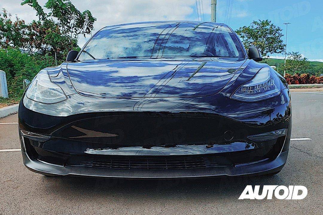 Carbon Fibre Performance Front Splitter for Tesla Model 3 by FORM (2018+) FORM Industries