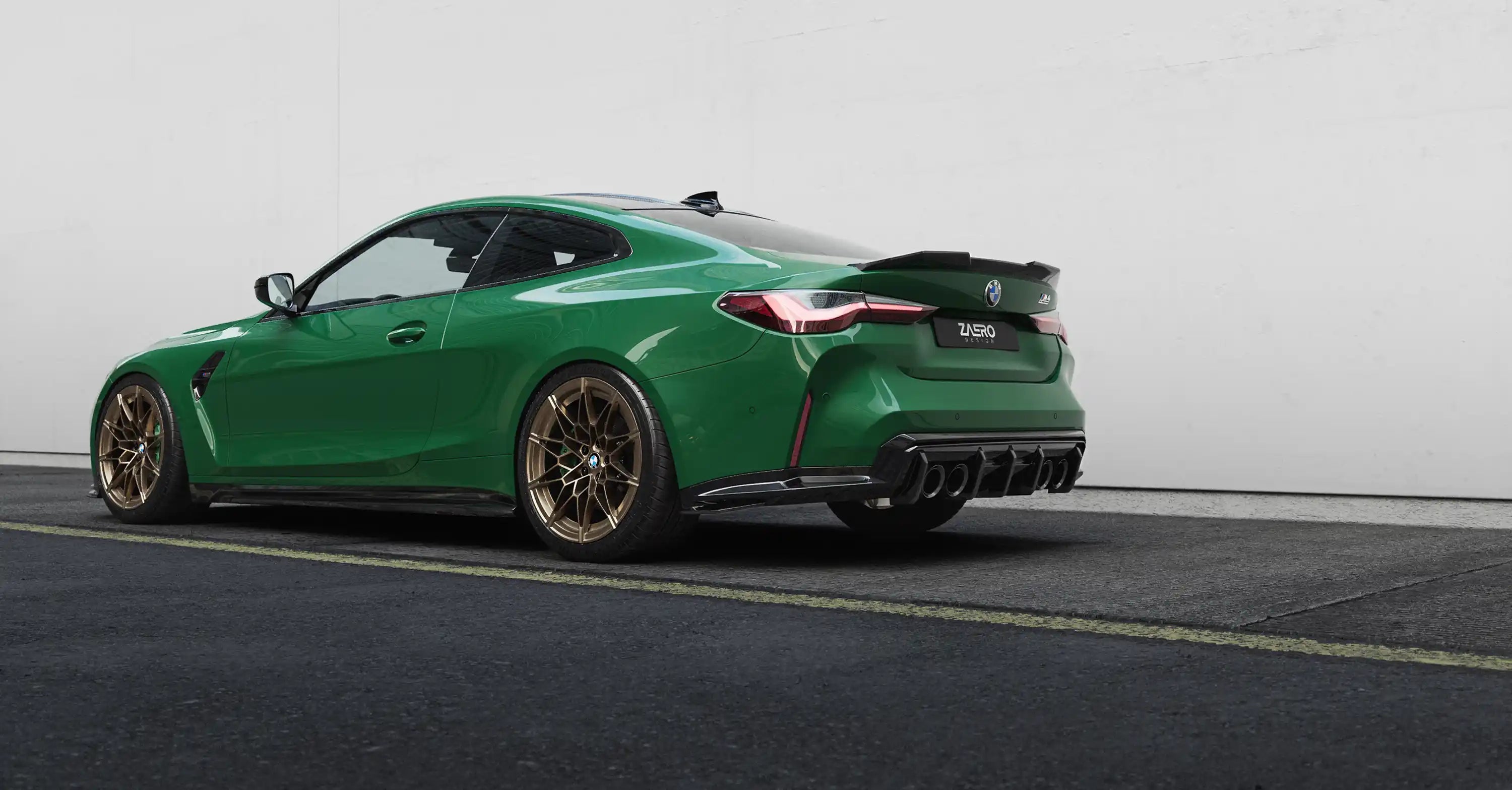 BMW M3 G80 G81 & M4 G82 G83 EVO-S Gloss Black Rear Diffuser by ZAERO (2021+)