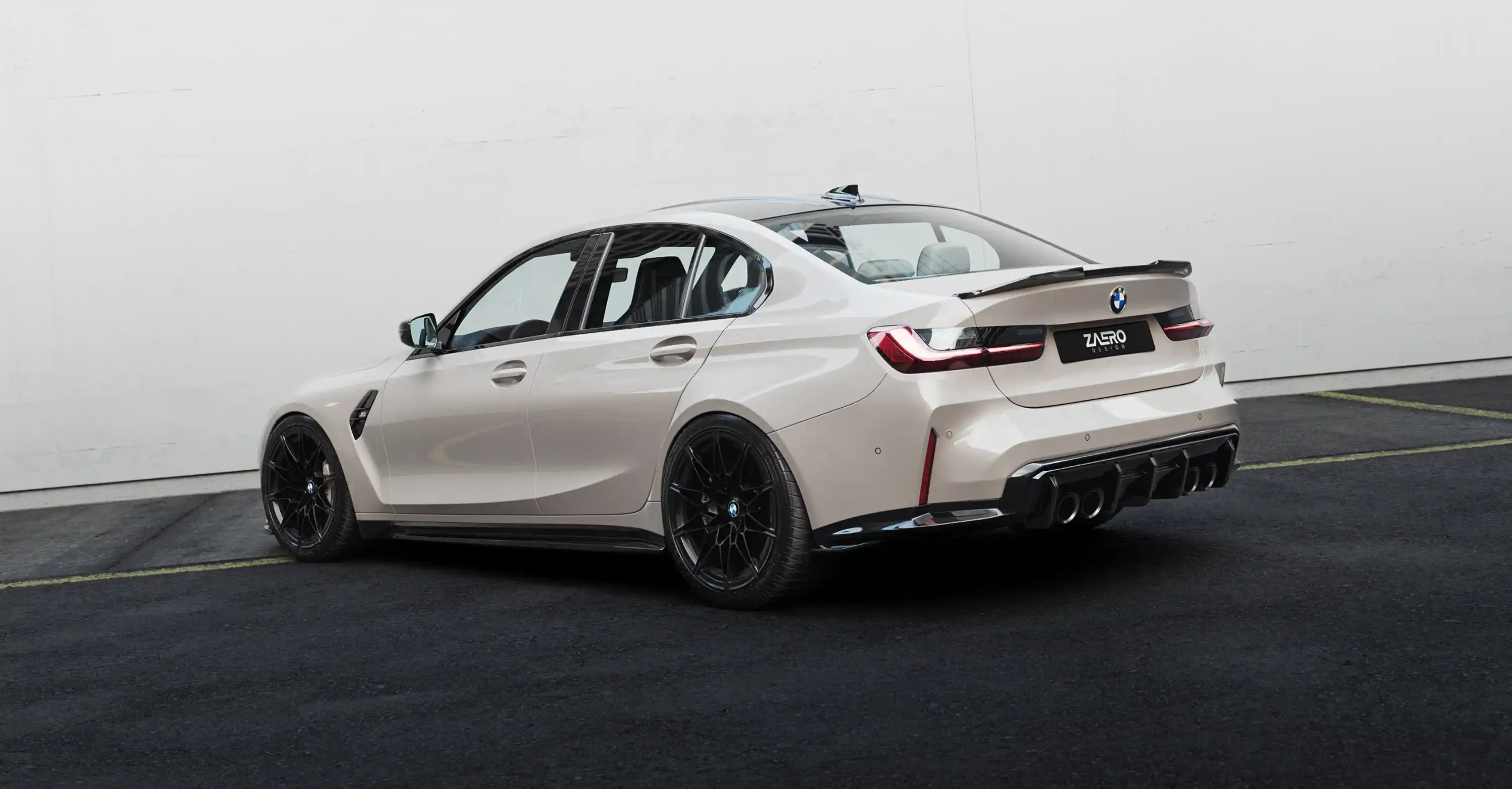 BMW M3 G80 G81 EVO-S Gloss Black Side Skirts by ZAERO (2021+)