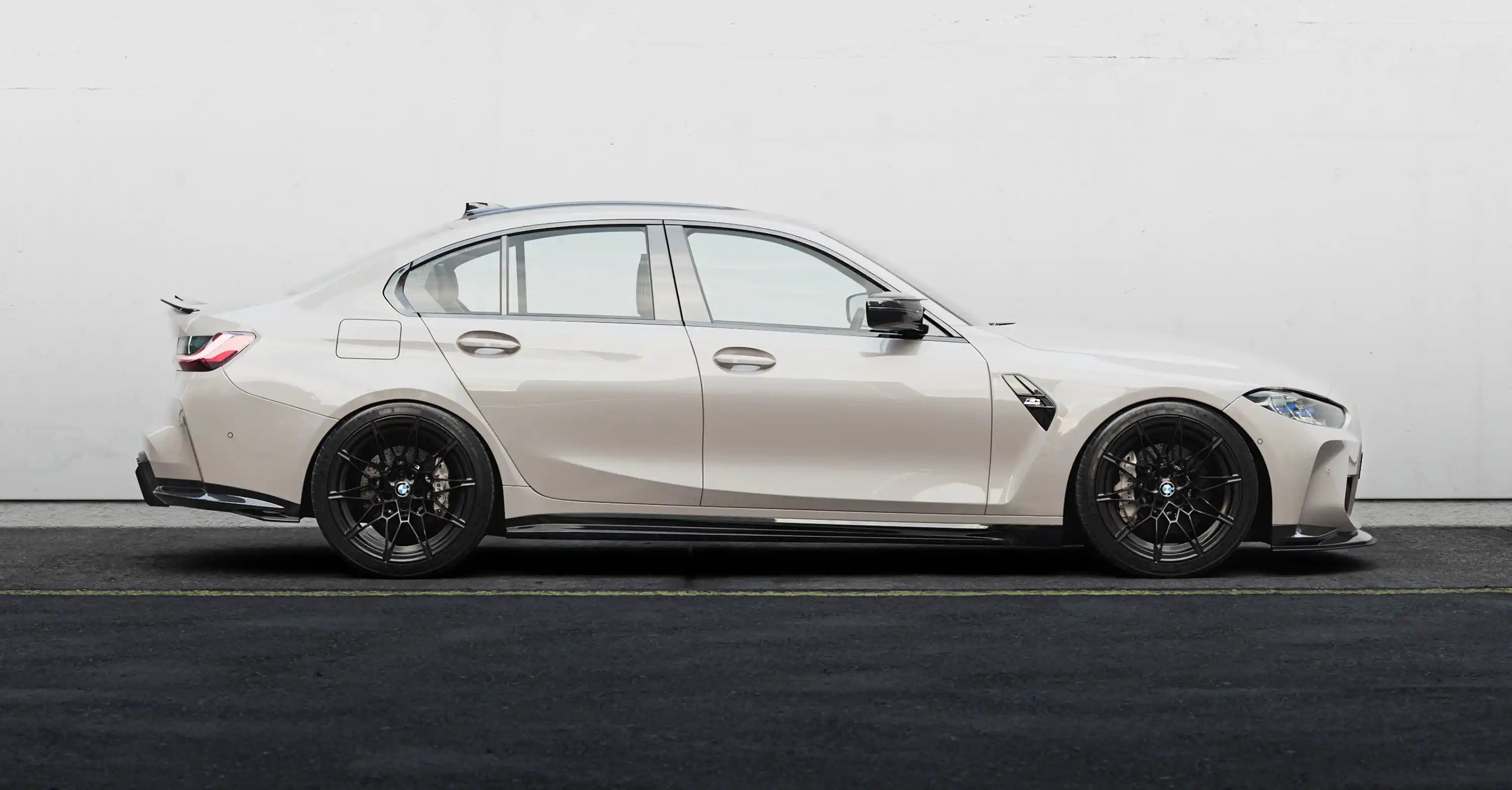 BMW M3 G80 G81 EVO-S Gloss Black Diffuser Extensions by ZAERO (2021+)