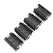 BMW M2 & M2 Competition F87, M3 F80 & M4 F82 Carbon Fibre Exhaust Tips with Silver Ends by FORM (2014-2021) FORM Industries