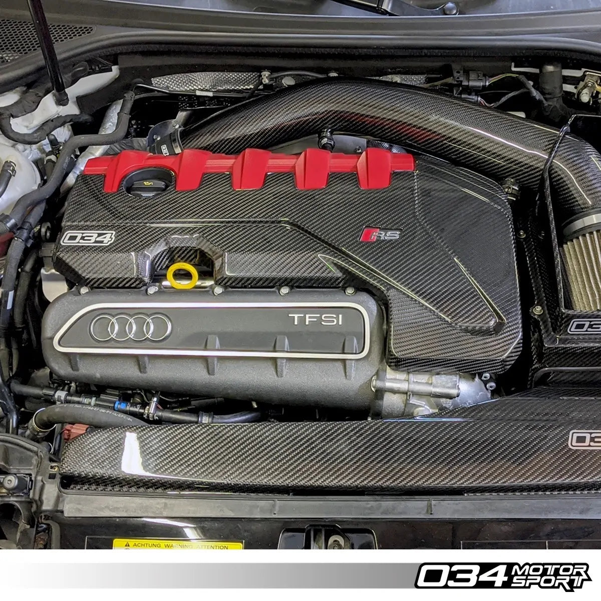 034Motorsport Audi 8V RS3 and 8S TTRS Carbon Fiber Engine Cover