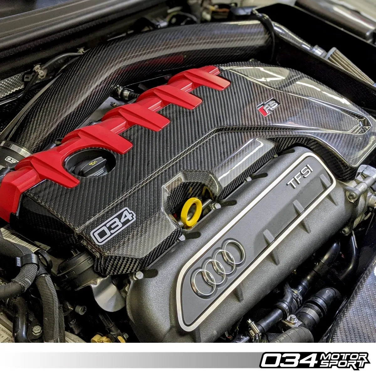 034Motorsport Audi 8V RS3 and 8S TTRS Carbon Fiber Engine Cover