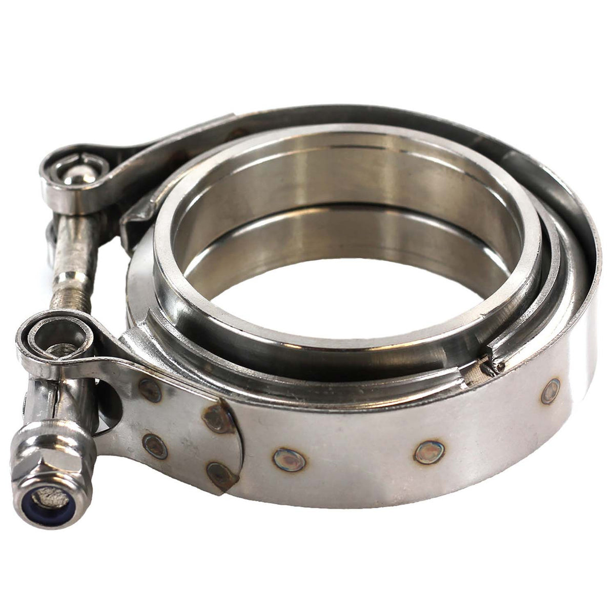 Exoracing stainless steel V-band clamp kit with male and female flanges