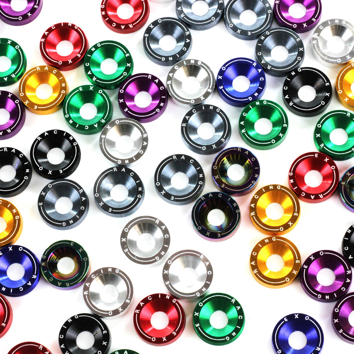 Pack of 8 Exoracing M6 dress up washers and bolts