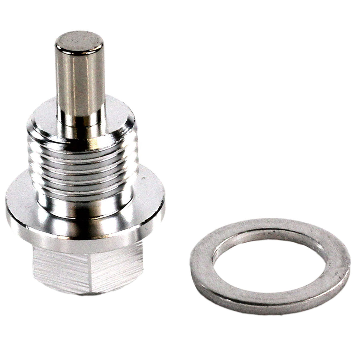 Silver Exoracing magnetic sump plug
