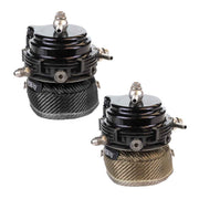 Exoracing titanium and carbon external wastegate blanket finish comparison