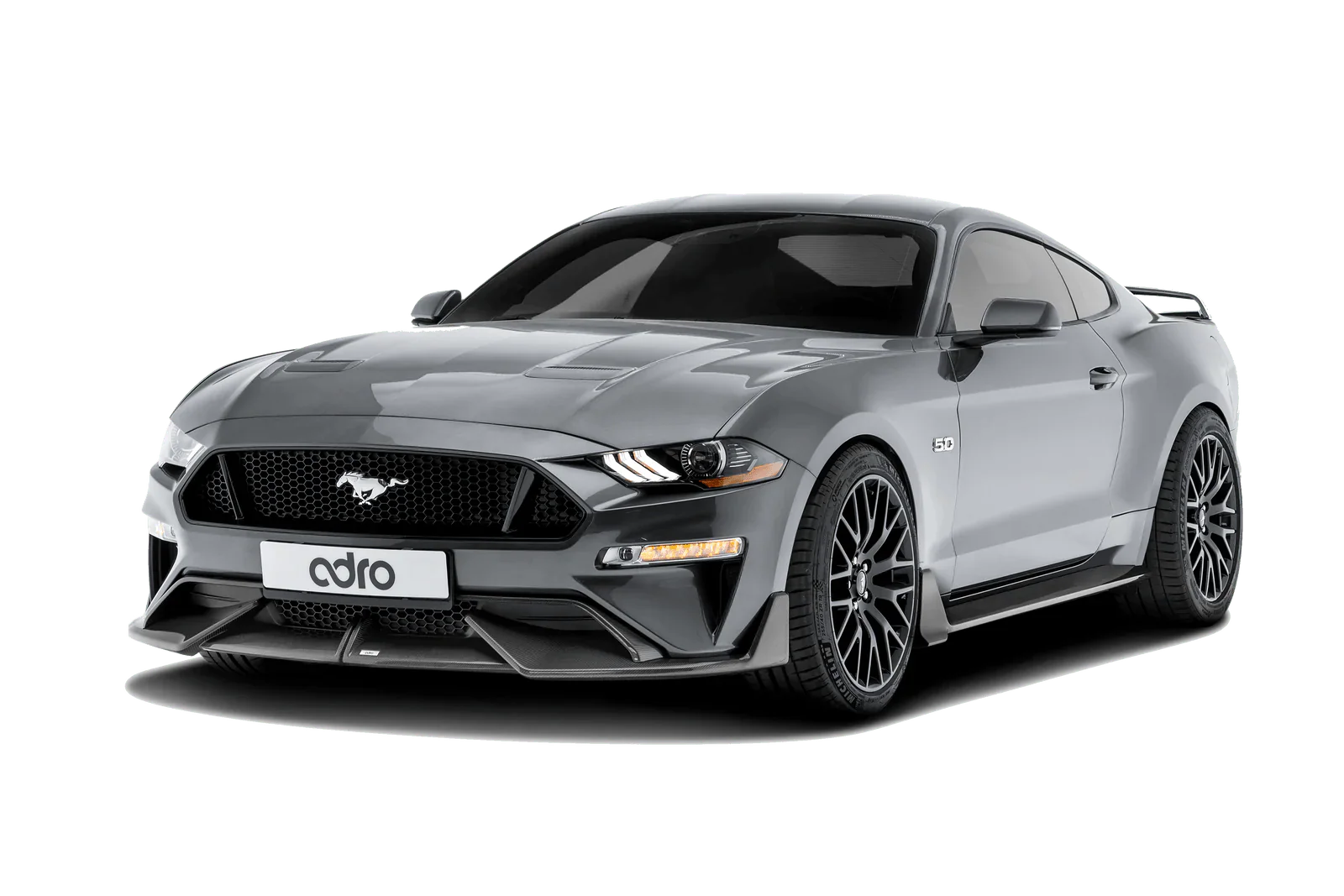 Ford Mustang Carbon Fibre Side Skirts by Adro (2018+)