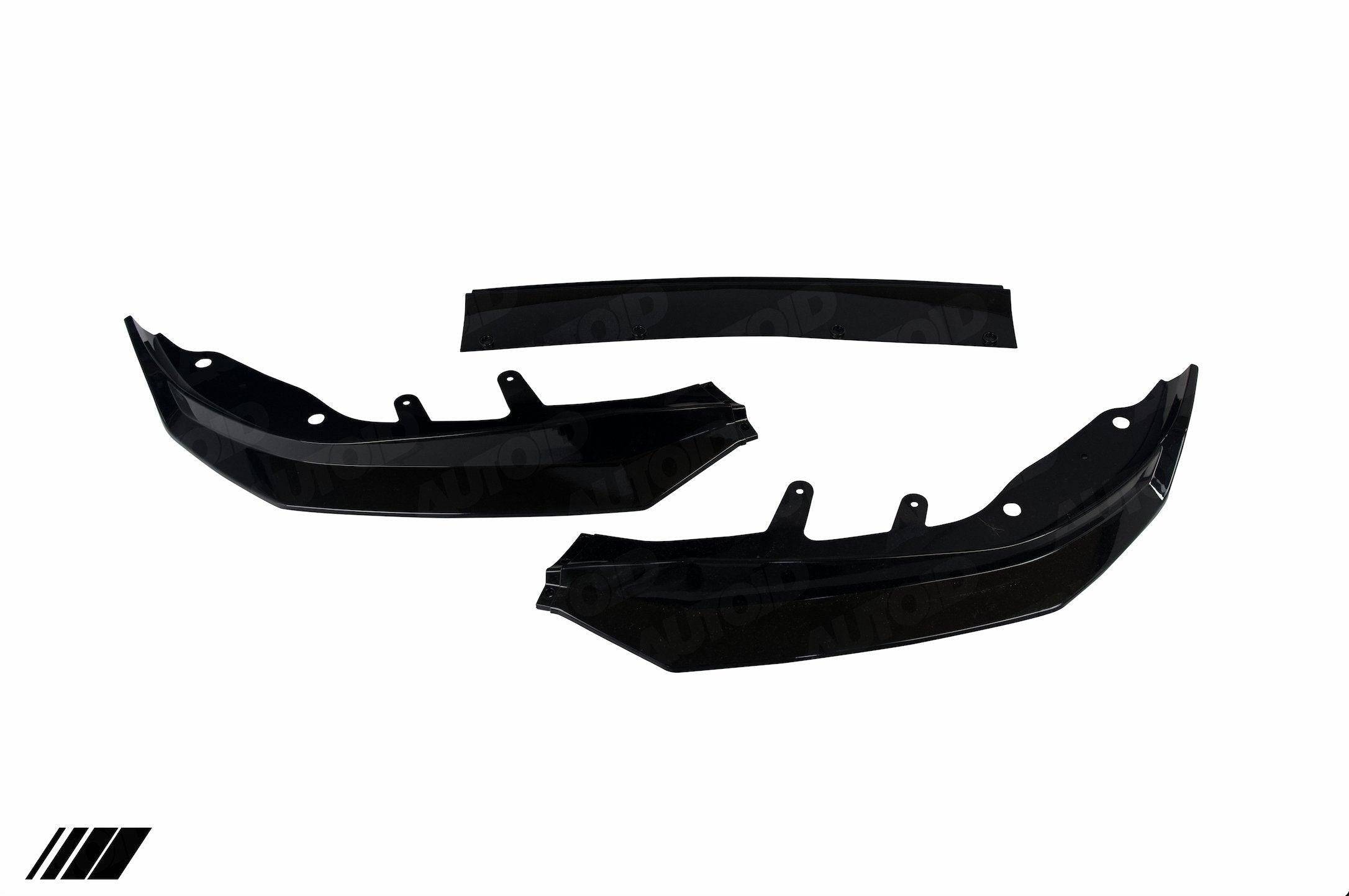 Gloss Black Competition Front Splitter for BMW 4 Series by FORM (2020+, G22 G23) FORM Industries