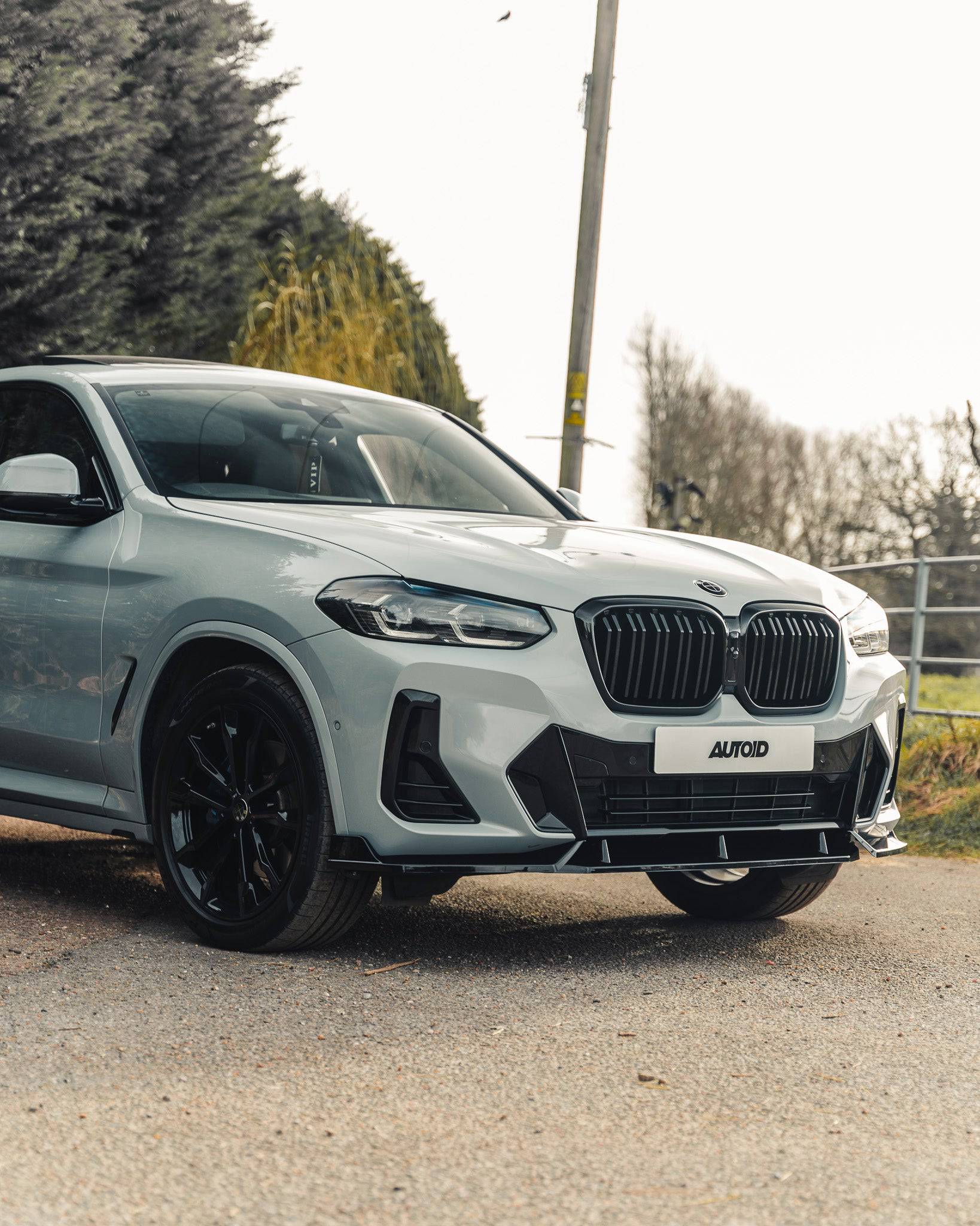 BMW iX3, X3 LCI G01 & X4 LCI G02 Gloss Black Competition Front Splitter by FORM (2021-2024) FORM Industries