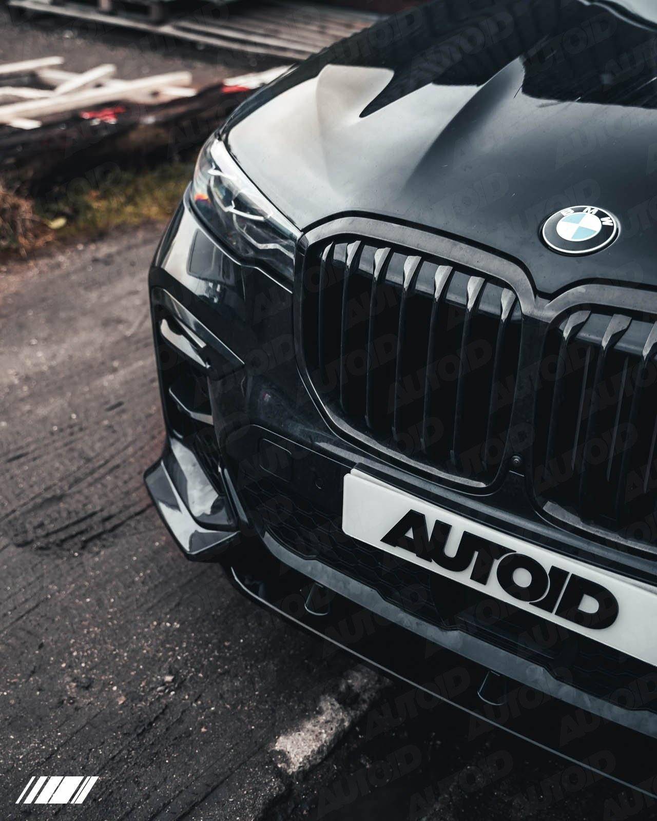 Gloss Black Competition Front Splitter for BMW X7 by FORM (2018+, G07) FORM Industries