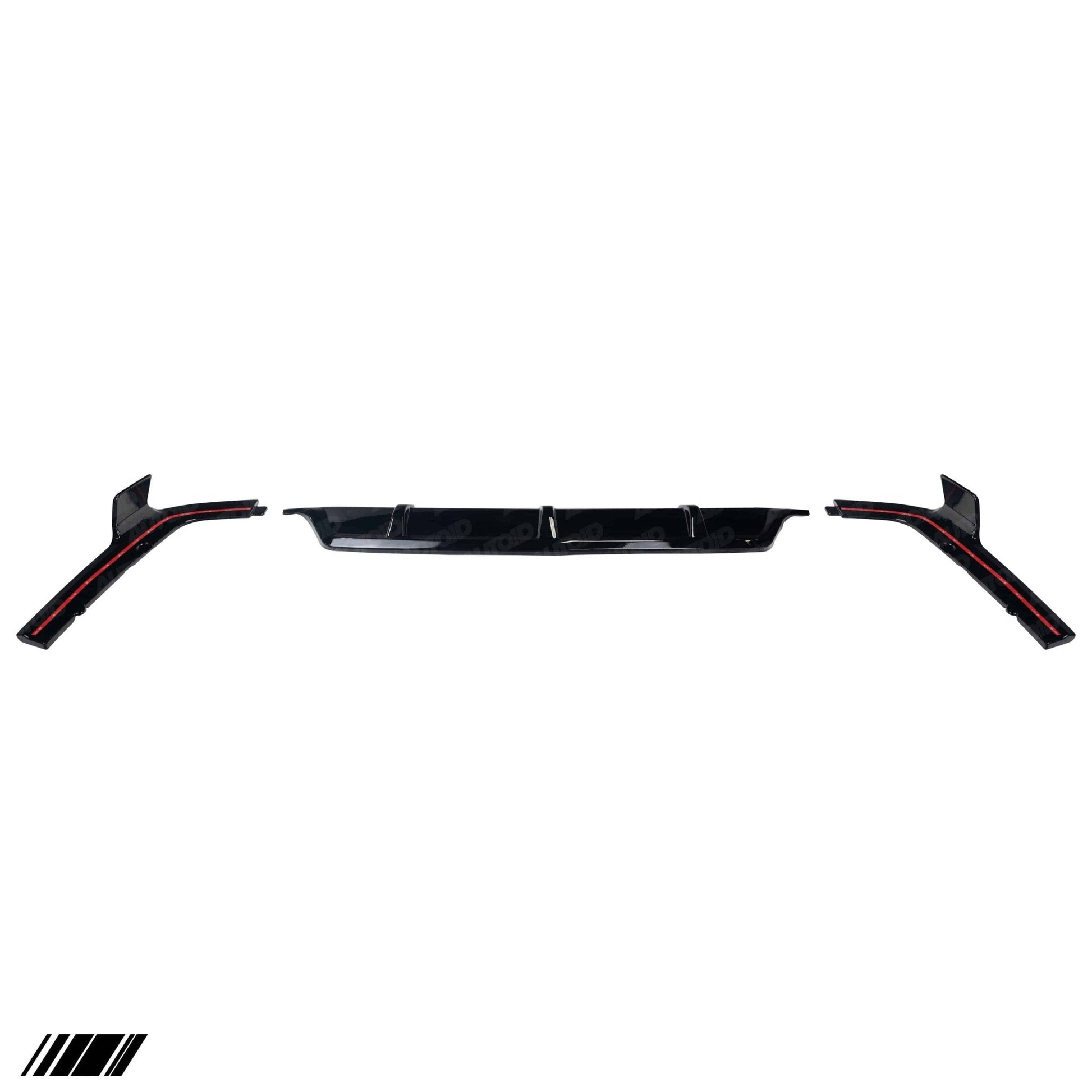 Gloss Black Competition Rear Diffuser Set for BMW X7 by FORM (2018+, G07) FORM Industries