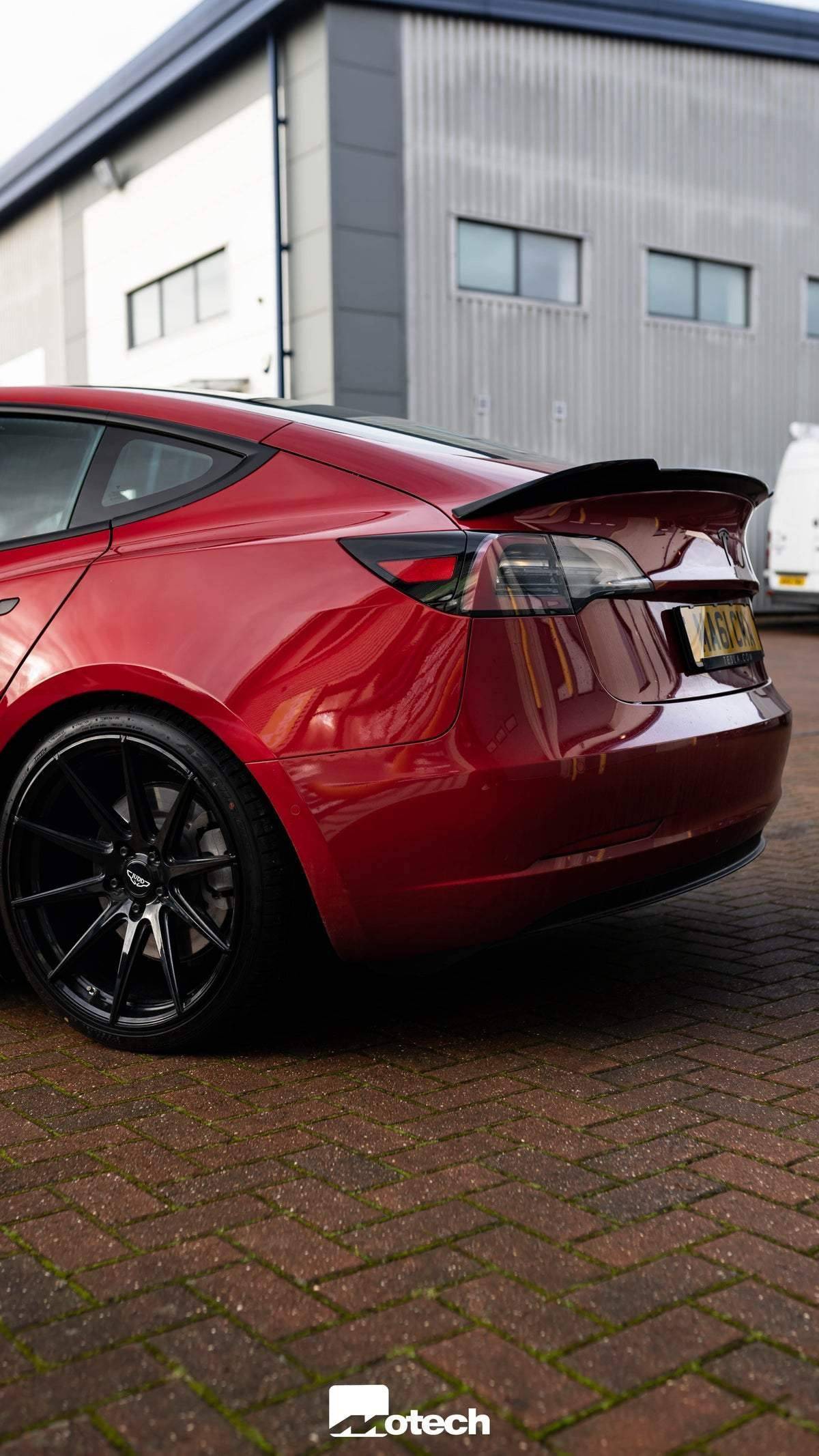 Gloss Black CS Rear Spoiler for Tesla Model 3 by FORM (2018+) FORM Industries