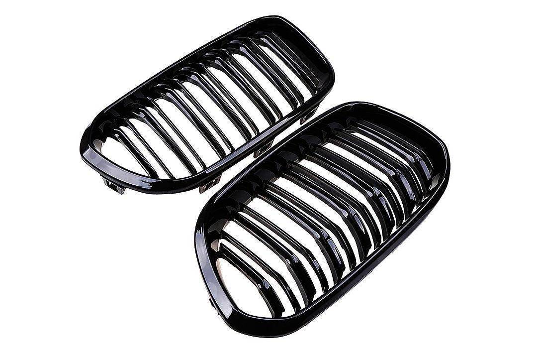 BMW 1 Series, M135i & M140i F20 F21 LCI Gloss Black Kidney Grilles by FORM (2015-2019) FORM Industries