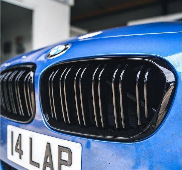 BMW 1 Series, M135i & M140i F20 F21 LCI Gloss Black Kidney Grilles by FORM (2015-2019) FORM Industries