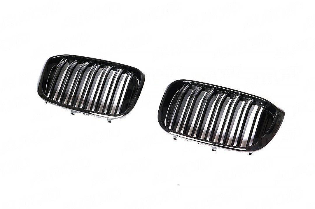 Gloss Black Kidney Grilles for BMW X3 & X4 by FORM (2019-2022, G01 G02) FORM Industries