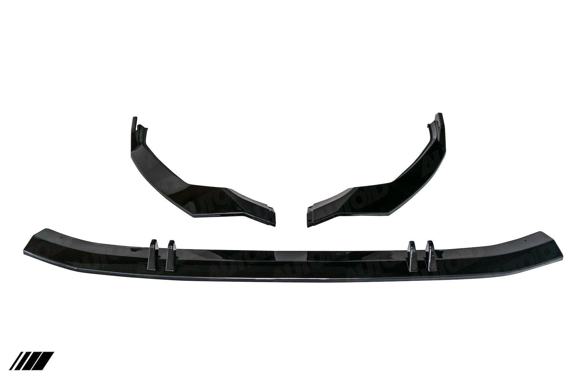 Gloss Black Performance Front Splitter for Audi A3 & S3 by FORM (2020+, 8Y) FORM Industries