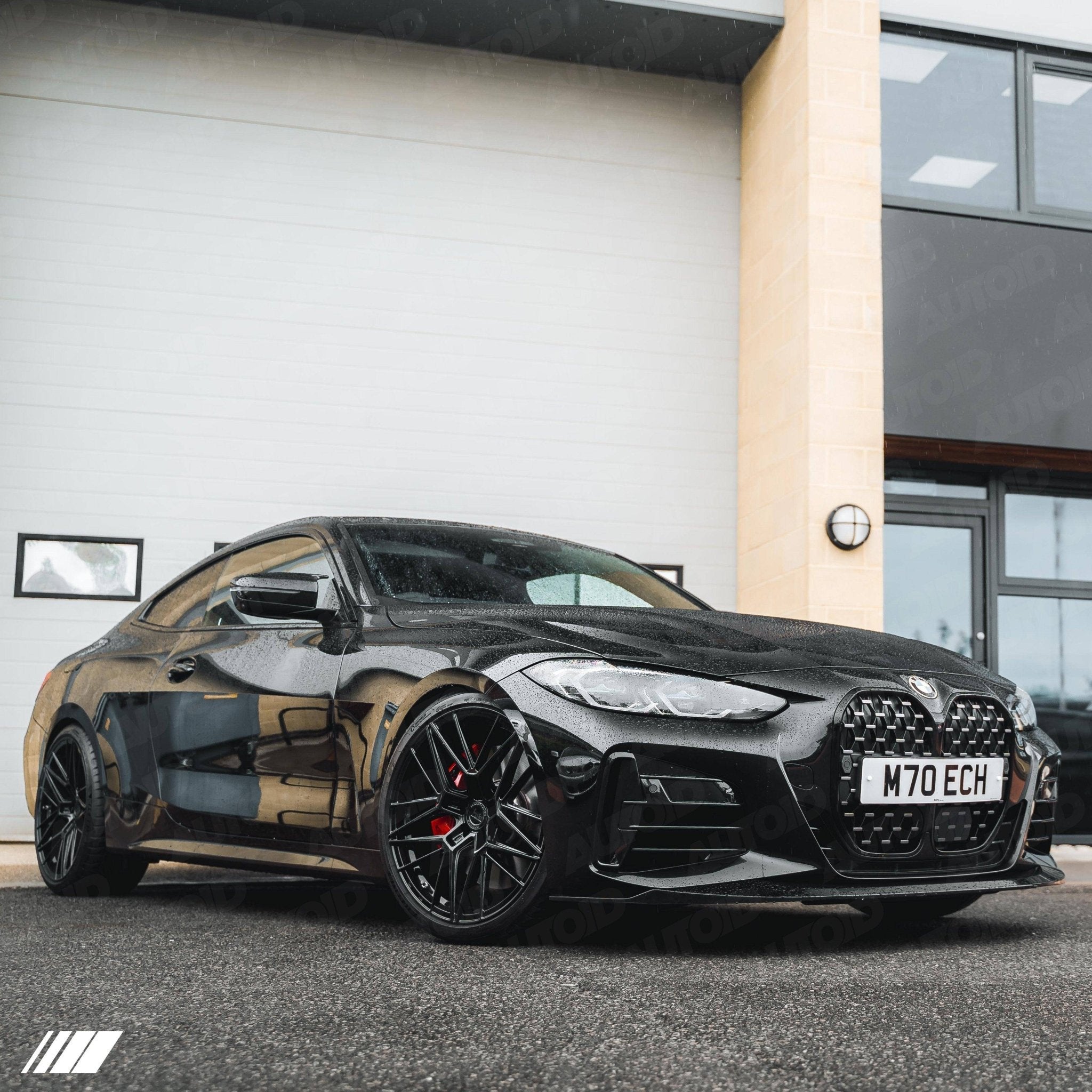 Gloss Black Performance Front Splitter for BMW 4 Series by FORM (2020+, G22 G23) FORM Industries