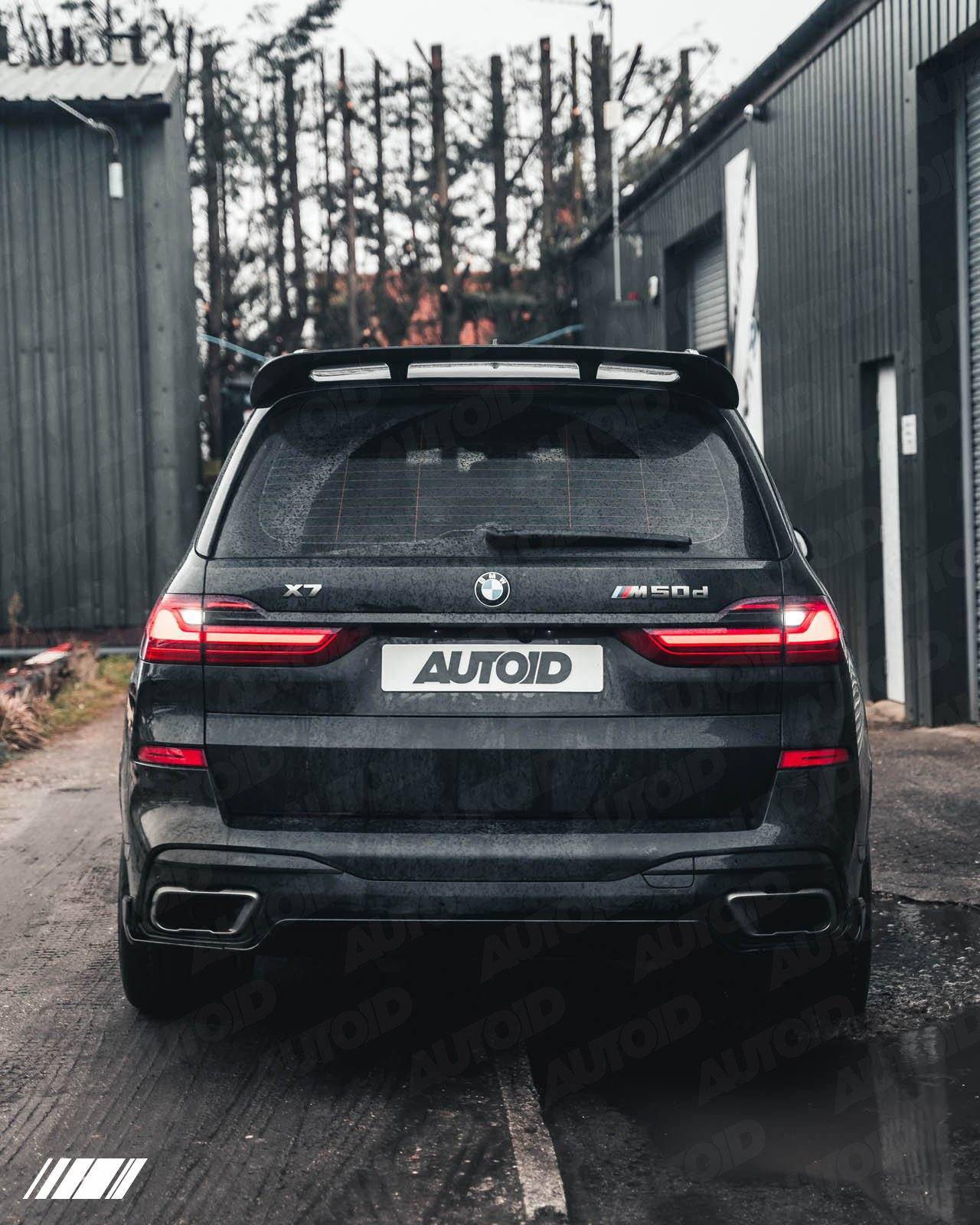 Gloss Black Rear Wing Spoiler for BMW X7 by FORM (2018+, G07) FORM Industries