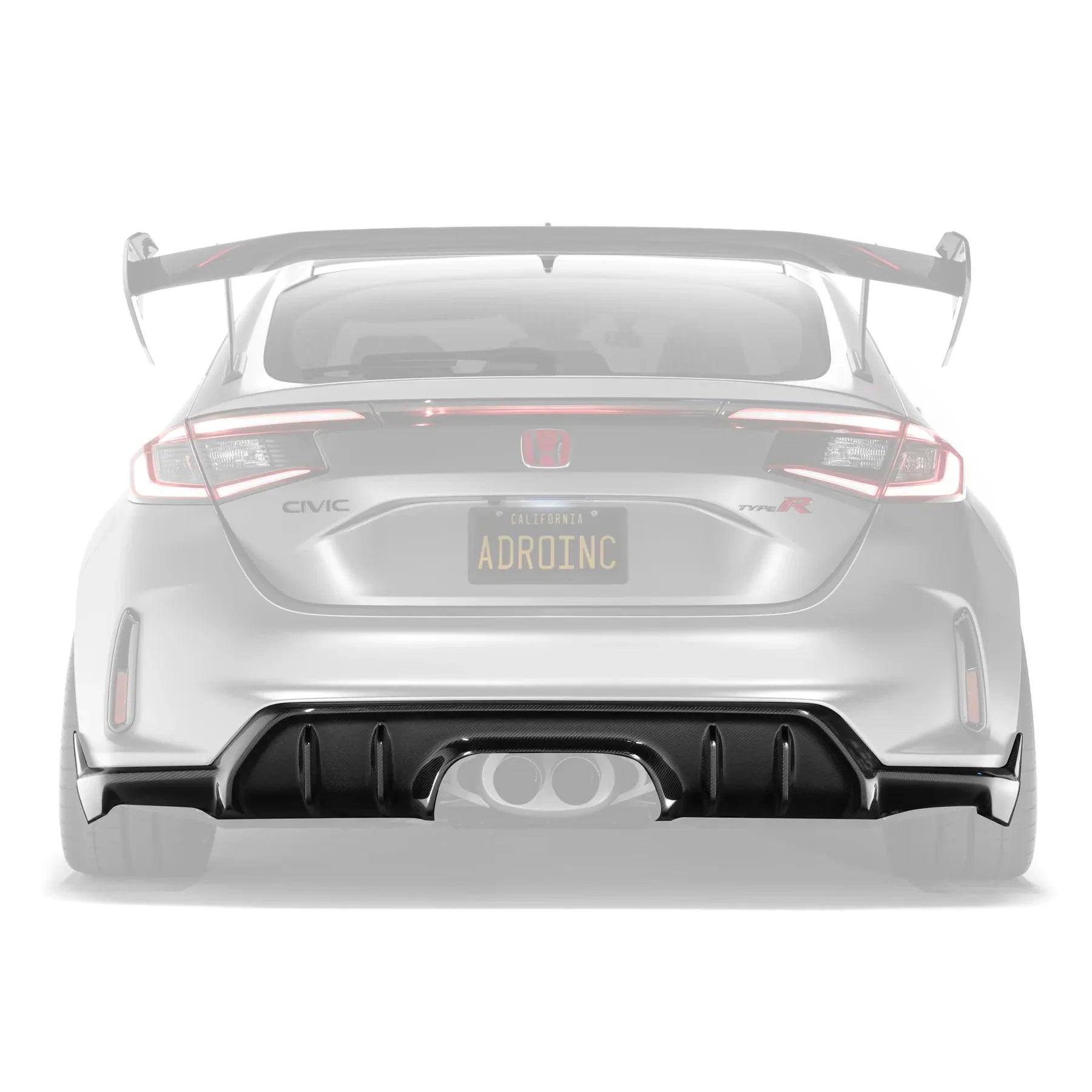 Honda Civic FL5 Type R Carbon Fibre Rear Diffuser by Adro