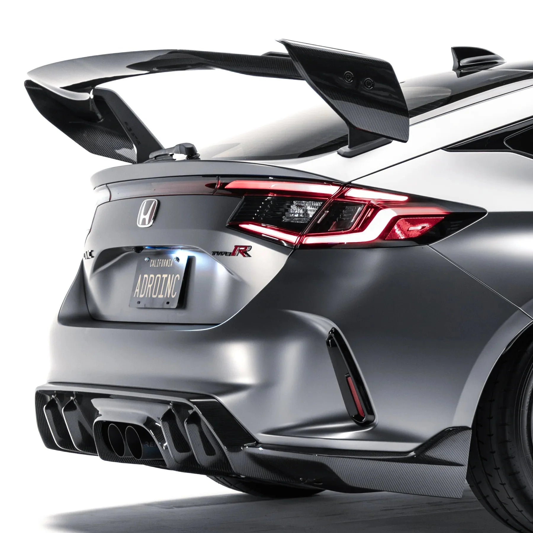 Honda Civic FL5 Type R Pre-Preg Carbon Fibre AT-R4 Rear Wing by Adro