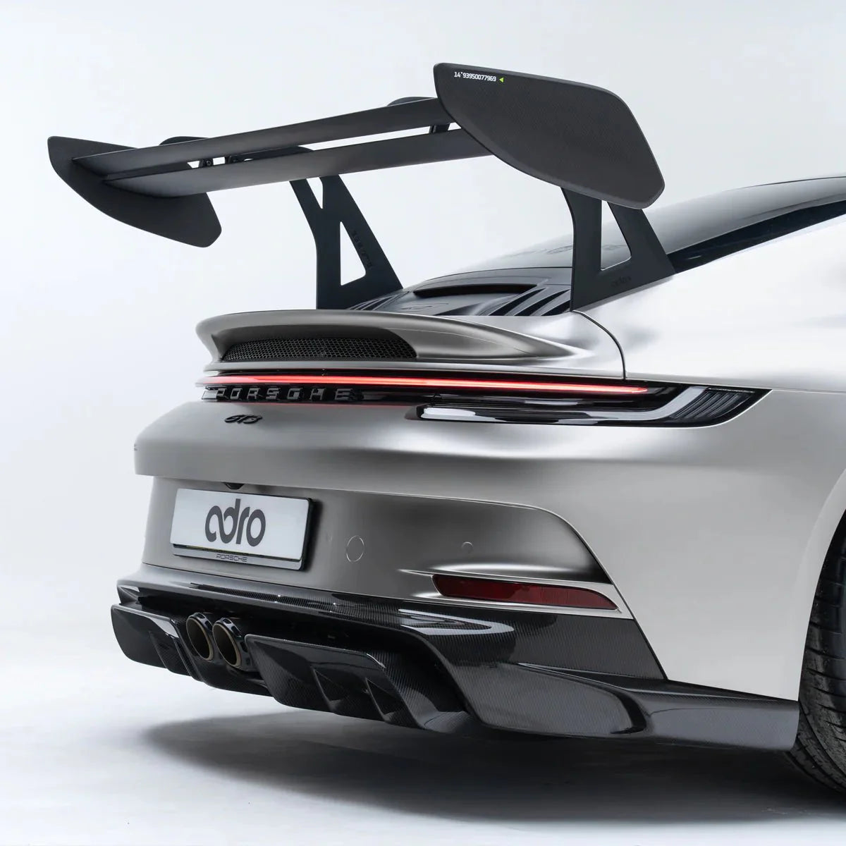 Porsche 992.1 GT3 Pre-Preg Carbon Fibre AT-P Swan Neck Rear Wing by Adro