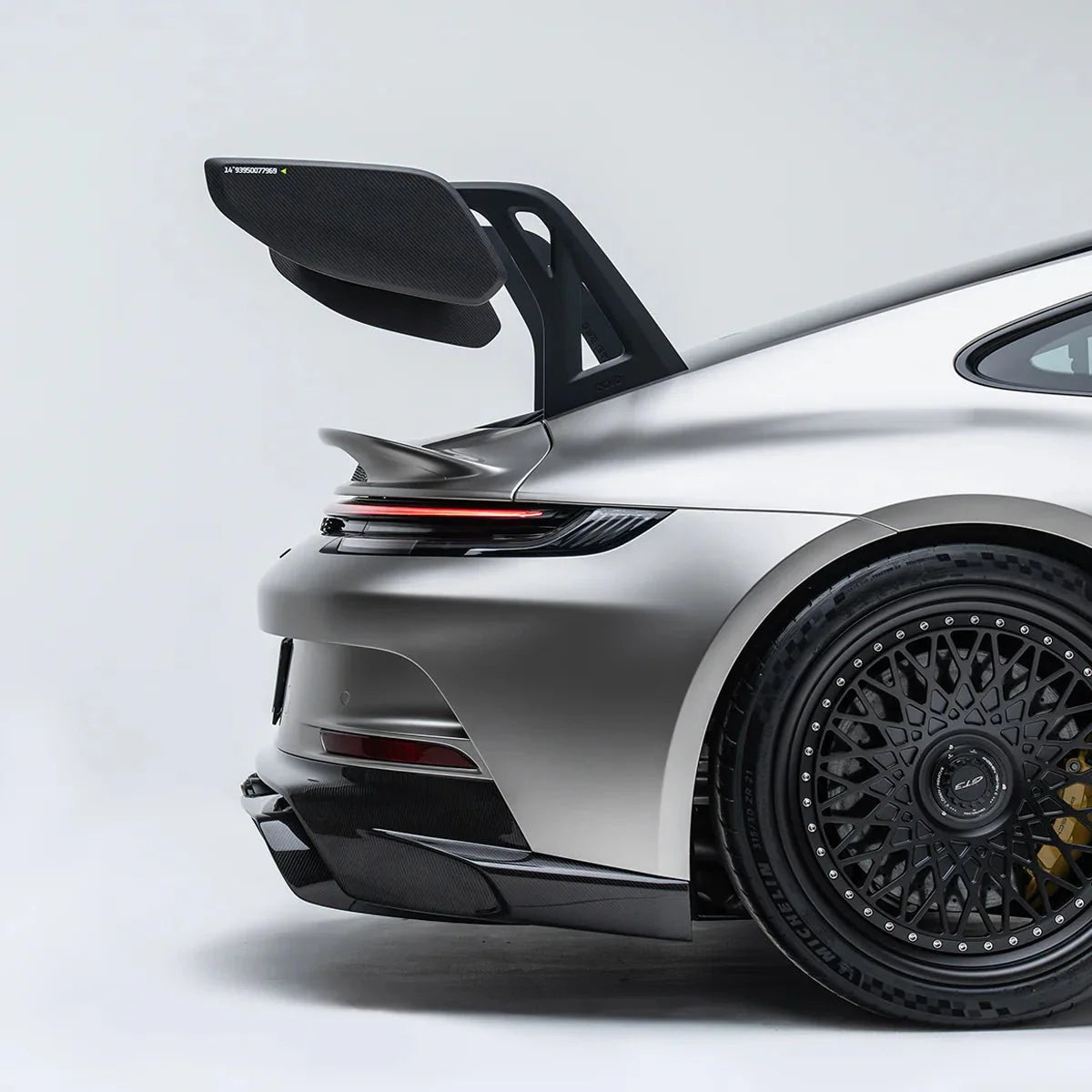 Porsche 992.1 GT3 Pre-Preg Carbon Fibre AT-P Swan Neck Rear Wing by Adro