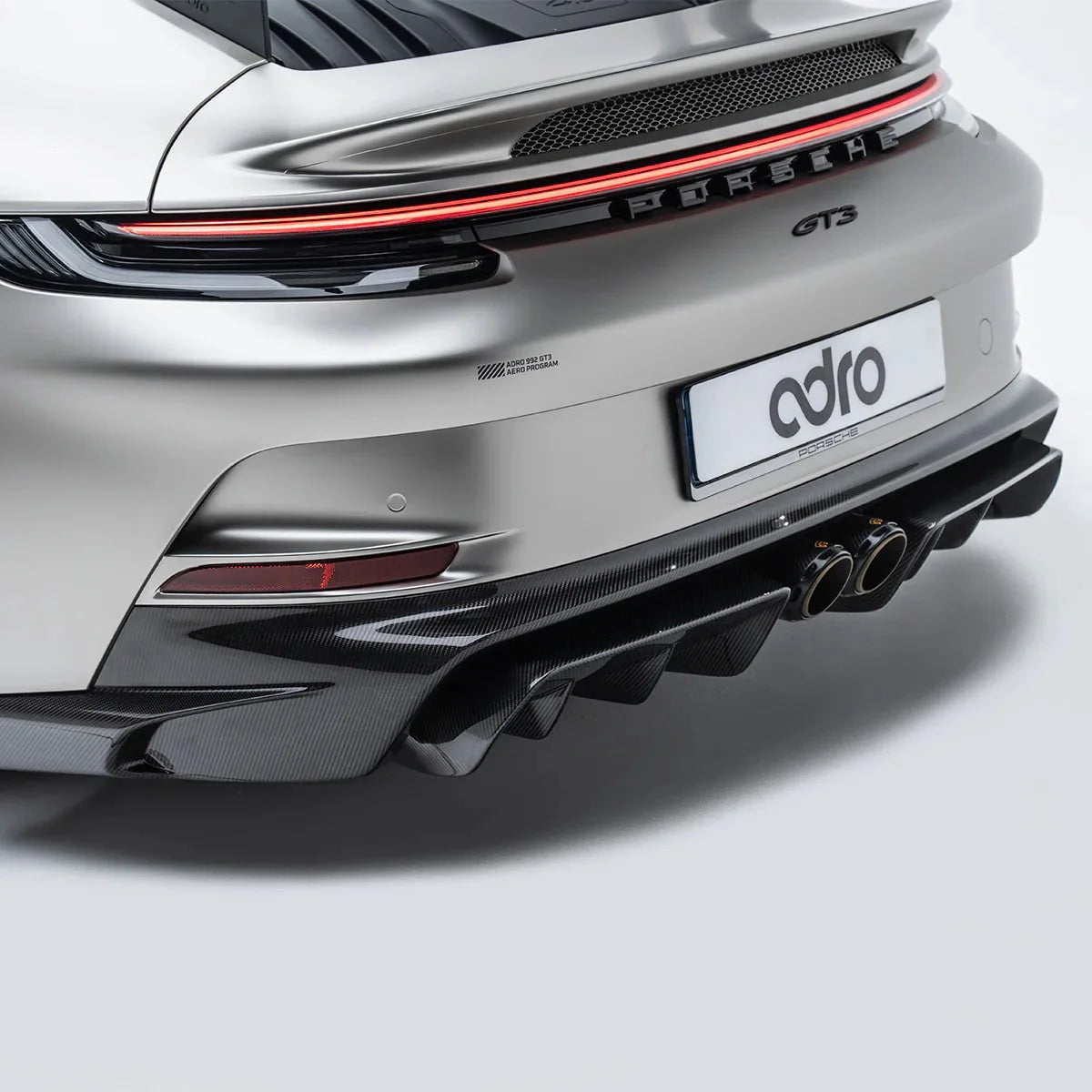 Porsche 992.1 GT3 Pre-Preg Carbon Fibre Rear Diffuser by Adro