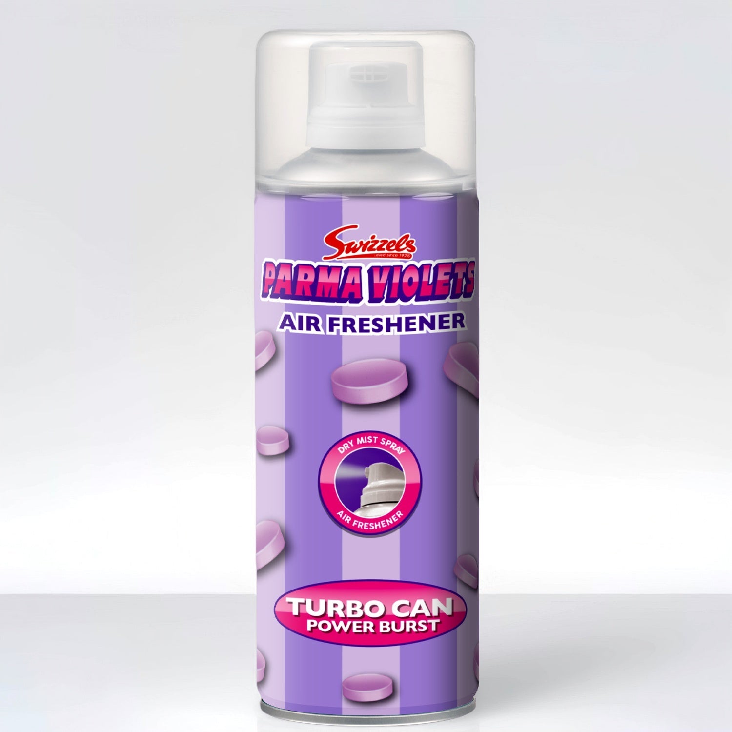 Swizzels Turbo Can Spray – Parma Violets Flava Car Scents