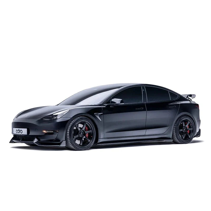 Tesla Model 3 Carbon Fibre V2 Front Splitter by Adro (2017+)