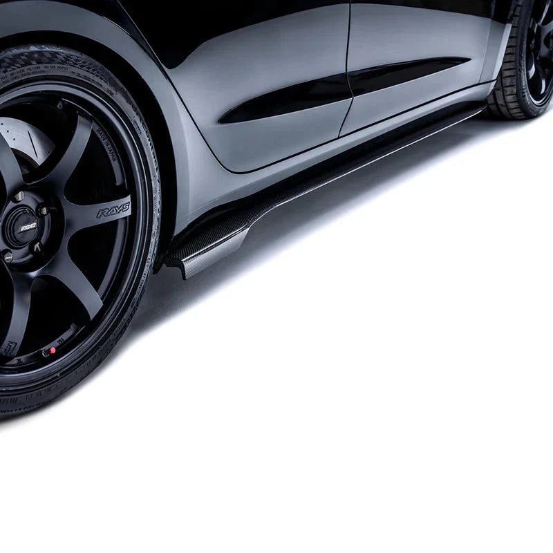 Tesla Model 3 Carbon Fibre V2 Side Skirts by Adro (2017+)