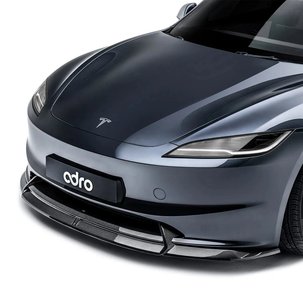 Tesla Model 3 Highland Carbon Fiber Front Lip by Adro
