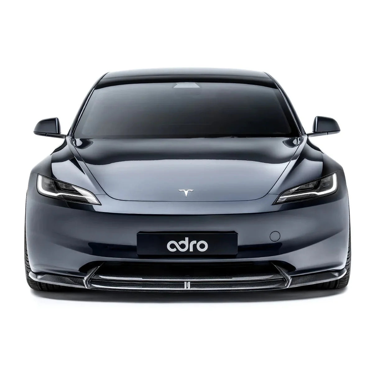 Tesla Model 3 Highland Carbon Fiber Front Lip by Adro