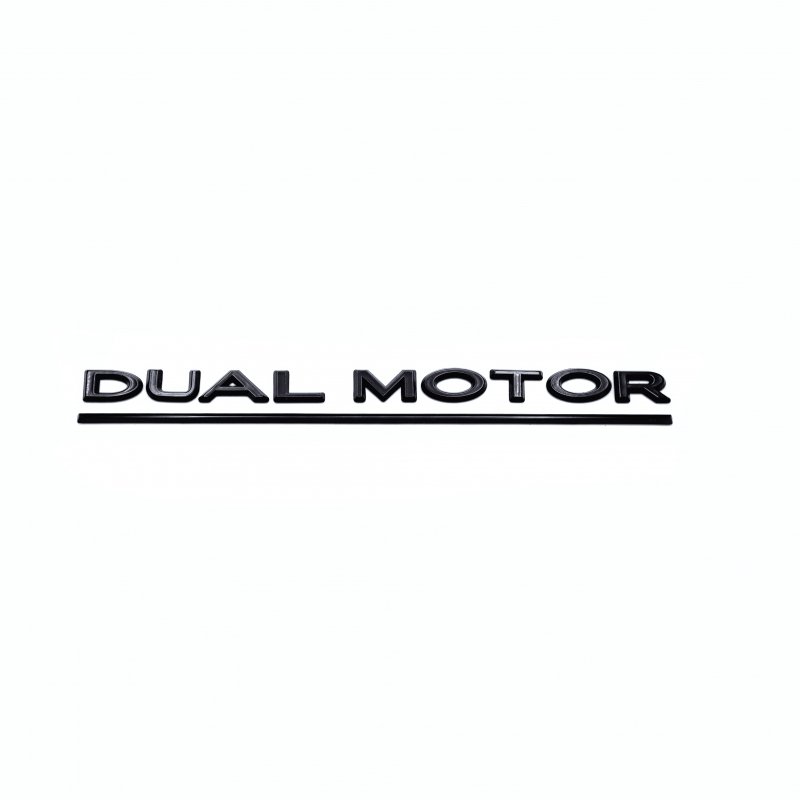 Tesla Model 3 & Model Y Gloss Black Dual Motor Rear Model Badge FORM Industries