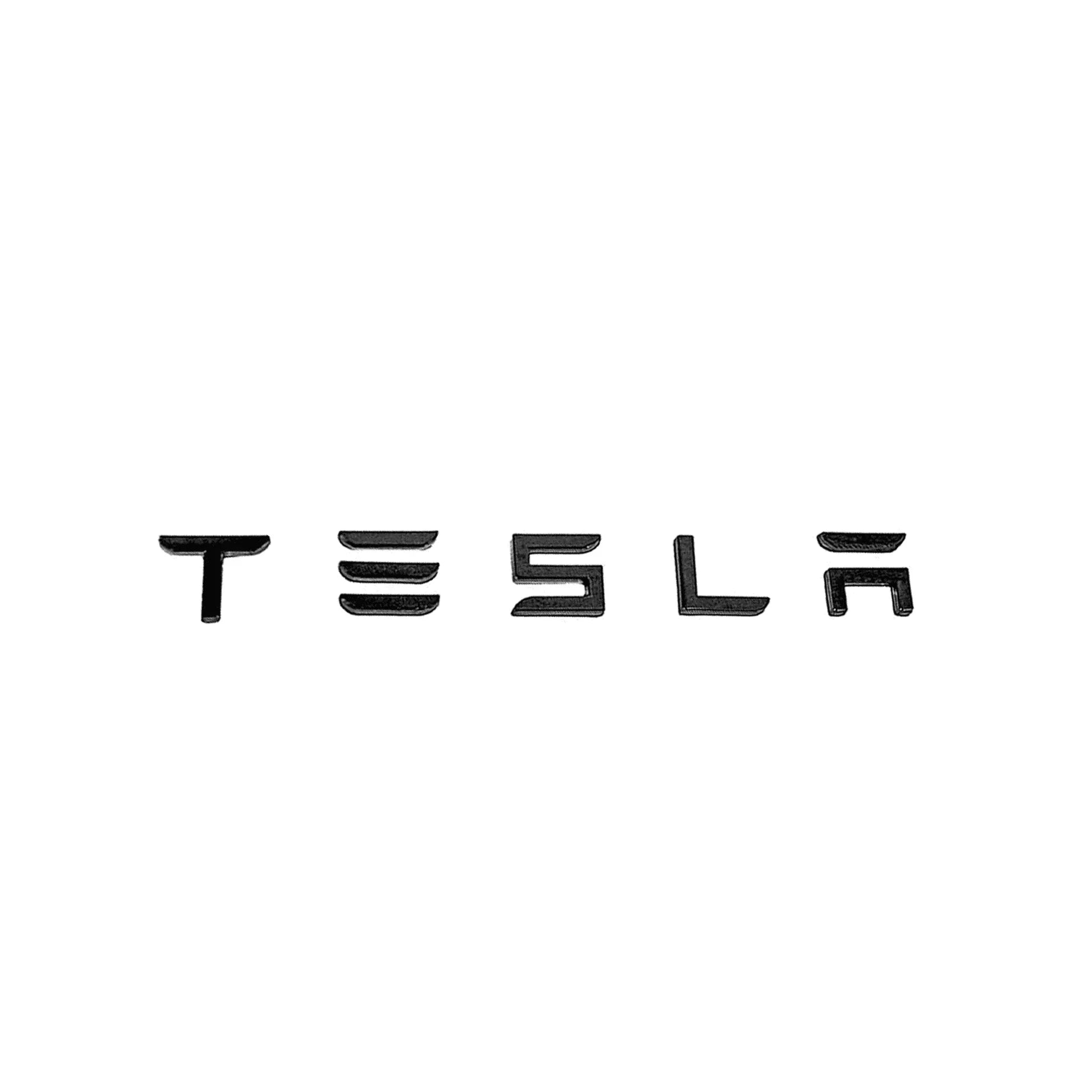 Tesla Model 3 & Model Y Gloss Black Lettering Rear Boot Trunk Badge FORM Industries
